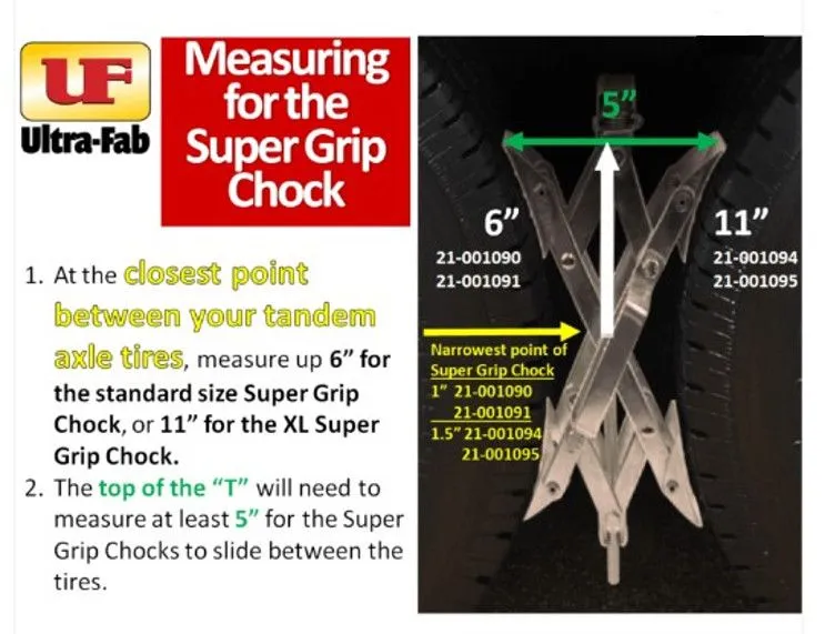 Ultra Super Grip Chock - 2/pac